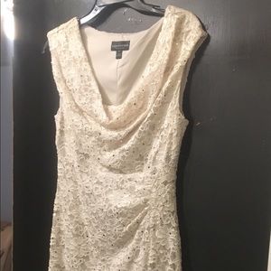 Sparkling cream dress fit for any Event